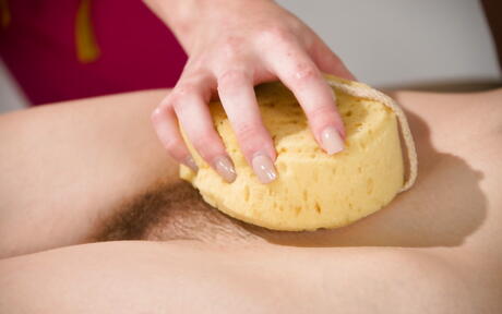 Stunning women Nickey Huntsman and Zoe Parker licking each others pussies and enjoy lesbian tribbing 