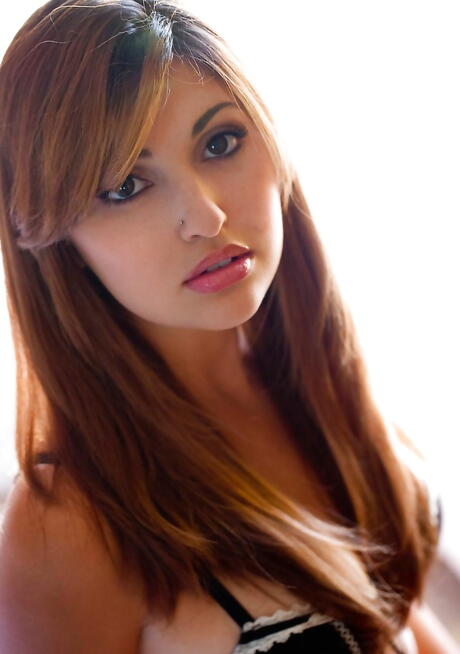 Excellent hottie Natasha Malkova exposes her ass in hot lingerie and spreads her legs 